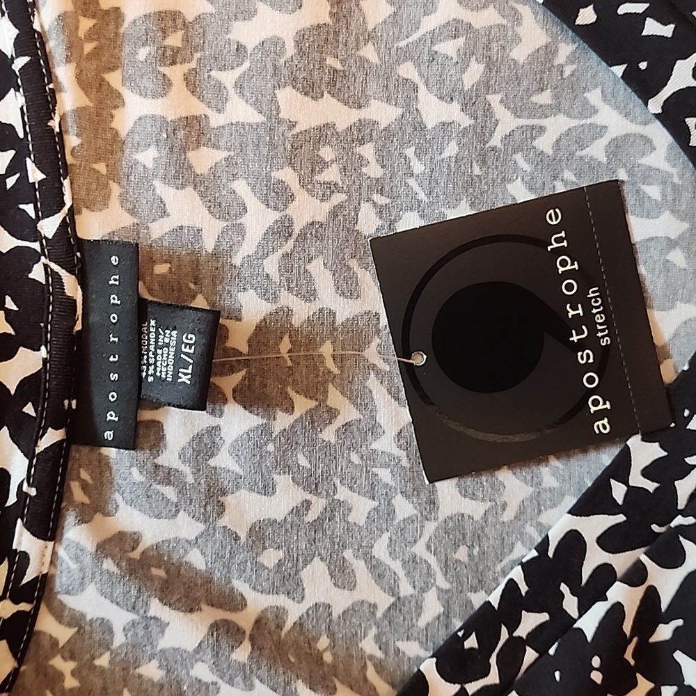 APOSTROPHE NWT Short Sleeve Summer Shirt XL - Picture 4 of 9